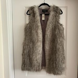 Faux fur vest